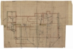 441-34 Sewage system plan, Ground plan for foundations and cellar