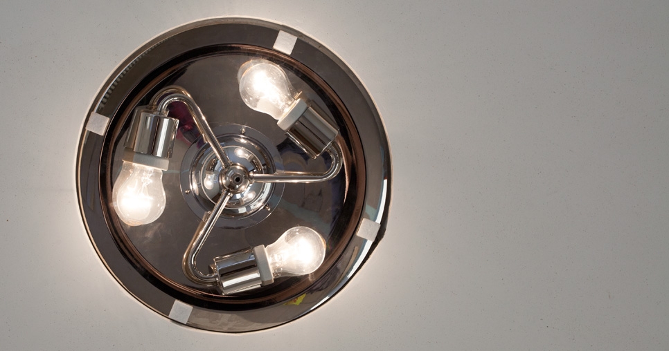 Internal design of a round light fixture, 2011, photograph: David Židlický