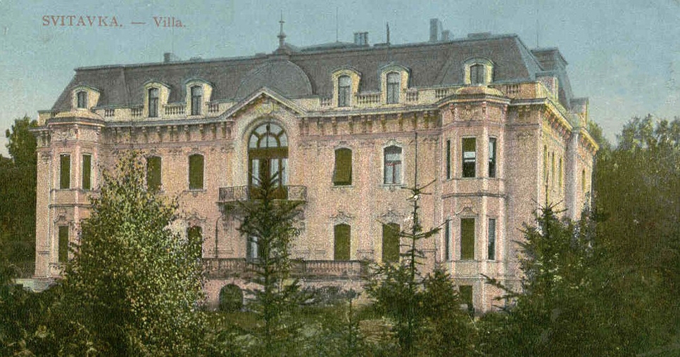 Velká vila ve Svitávce, dobová pohlednice