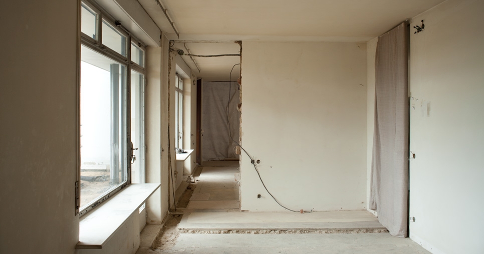 Additional removed brickwork in the partition wall between the boy‘s room and the room of the oldest daughter, Hanna (3rd floor), 2010, photograph: David Židlický
