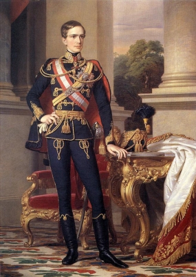 Portrét mladého císaře Františka Josefa I., 1853