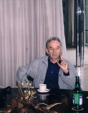Zdeněk Kudělka ve vile Tugendhat, červenec 2000, foto: Dagmar Černoušková
